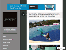 Tablet Screenshot of lempereurmagazine.com
